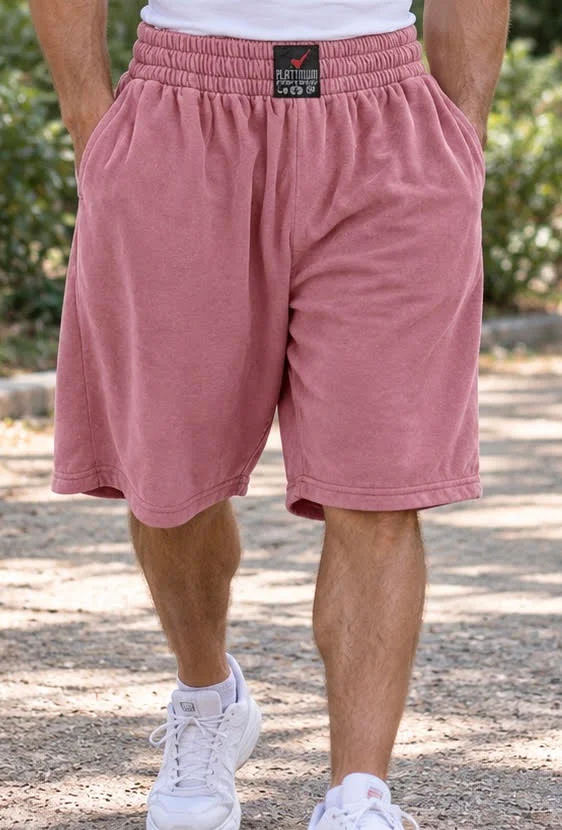 162 Shorts Stonewashed Red